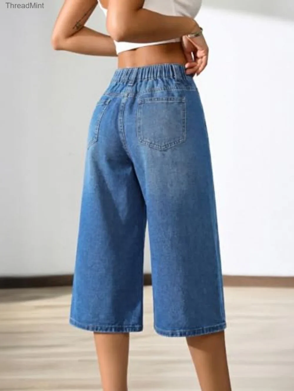 Baggy High Waisted Bermuda Denim Shorts for Women Y2K Casual Summer